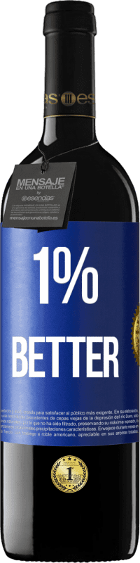 送料無料 | 赤ワイン REDエディション MBE 予約する 1% Better 青いタグ. カスタマイズ可能なラベル 予約する 12 月 収穫 2014 Tempranillo