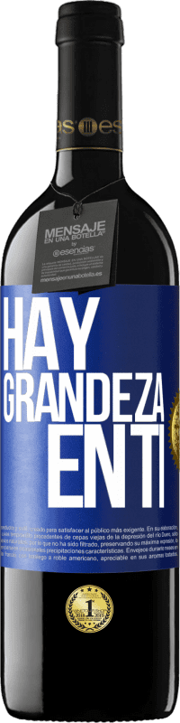 39,95 € | Vino Tinto Edición RED MBE Reserva Hay grandeza en ti Etiqueta Azul. Etiqueta personalizable Reserva 12 Meses Cosecha 2015 Tempranillo