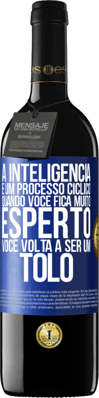 «A inteligência é um processo cíclico. Quando você fica muito esperto, você volta a ser um tolo» Edição RED MBE Reserva