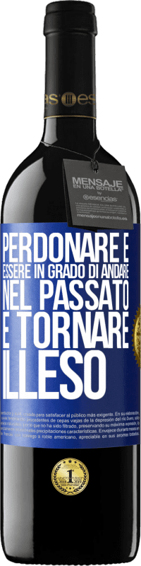 39,95 € Spedizione Gratuita | Vino rosso Edizione RED MBE Riserva Perdonare è essere in grado di andare nel passato e tornare illeso Etichetta Blu. Etichetta personalizzabile Riserva 12 Mesi Raccogliere 2016 Tempranillo