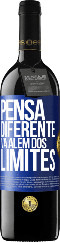 39,95 € Envio grátis | Vinho tinto Edição RED MBE Reserva Pensa diferente. Vá além dos limites Etiqueta Azul. Etiqueta personalizável Reserva 12 Meses Colheita 2014 Tempranillo