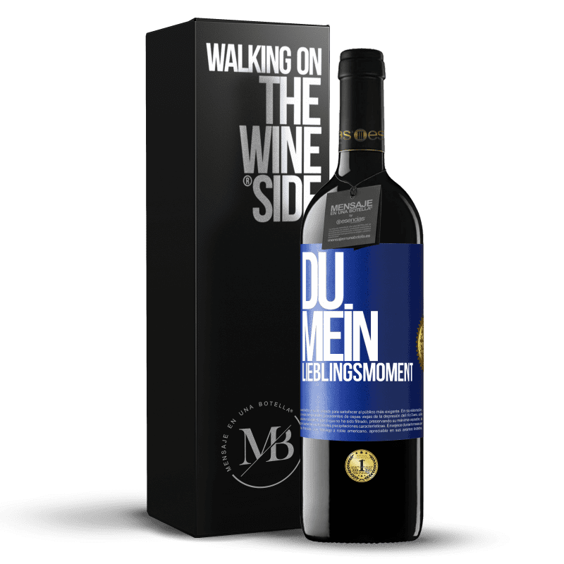 39,95 € Kostenloser Versand | Rotwein RED Ausgabe MBE Reserve Du. Mein Lieblingsmoment Blaue Markierung. Anpassbares Etikett Reserve 12 Monate Ernte 2014 Tempranillo