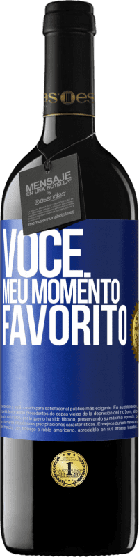 39,95 € Envio grátis | Vinho tinto Edição RED MBE Reserva Você. Meu momento favorito Etiqueta Azul. Etiqueta personalizável Reserva 12 Meses Colheita 2016 Tempranillo