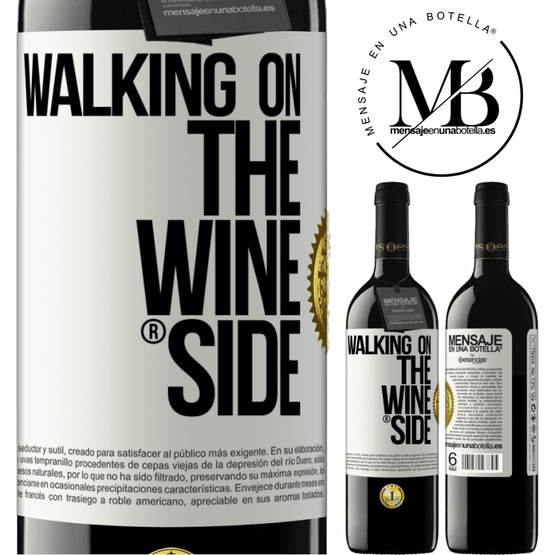 39,95 € Envoi gratuit | Vin rouge Édition RED MBE Réserve Walking on the Wine Side® Étiquette Blanche. Étiquette personnalisable Réserve 12 Mois Récolte 2014 Tempranillo