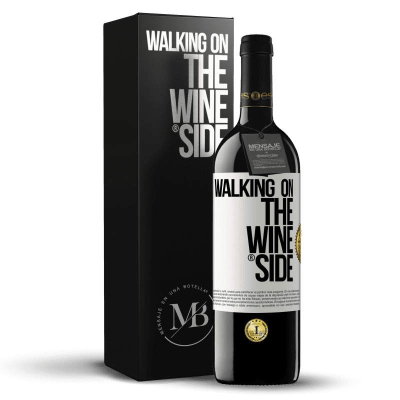 39,95 € Envoi gratuit | Vin rouge Édition RED MBE Réserve Walking on the Wine Side® Étiquette Blanche. Étiquette personnalisable Réserve 12 Mois Récolte 2015 Tempranillo