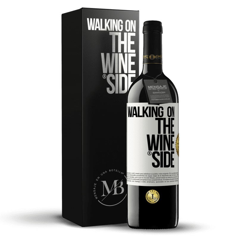 39,95 € Envoi gratuit | Vin rouge Édition RED MBE Réserve Walking on the Wine Side® Étiquette Blanche. Étiquette personnalisable Réserve 12 Mois Récolte 2016 Tempranillo