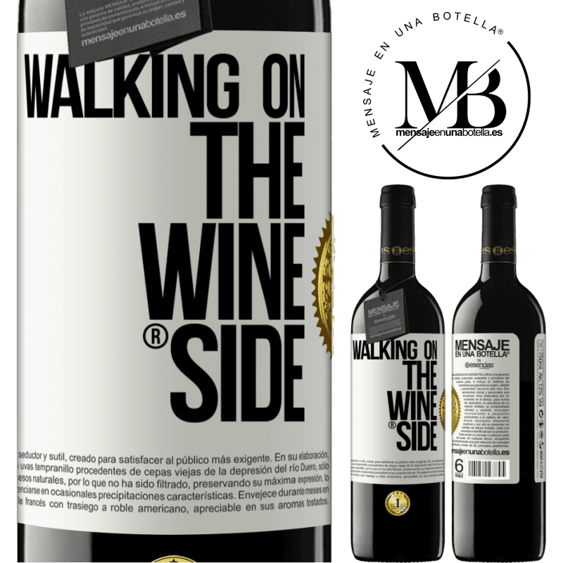 39,95 € Kostenloser Versand | Rotwein RED Ausgabe MBE Reserve Walking on the Wine Side® Weißes Etikett. Anpassbares Etikett Reserve 12 Monate Ernte 2016 Tempranillo