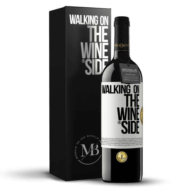 39,95 € Spedizione Gratuita | Vino rosso Edizione RED MBE Riserva Walking on the Wine Side® Etichetta Bianca. Etichetta personalizzabile Riserva 12 Mesi Raccogliere 2015 Tempranillo