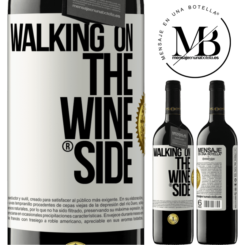 39,95 € Бесплатная доставка | Красное вино Издание RED MBE Бронировать Walking on the Wine Side® Белая этикетка. Настраиваемая этикетка Бронировать 12 Месяцы Урожай 2016 Tempranillo