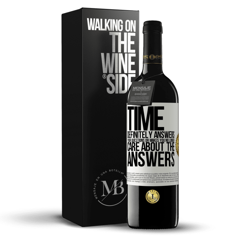 39,95 € Free Shipping | Red Wine RED Edition MBE Reserve Time definitely answers your questions or makes you no longer care about the answers White Label. Customizable label Reserve 12 Months Harvest 2014 Tempranillo