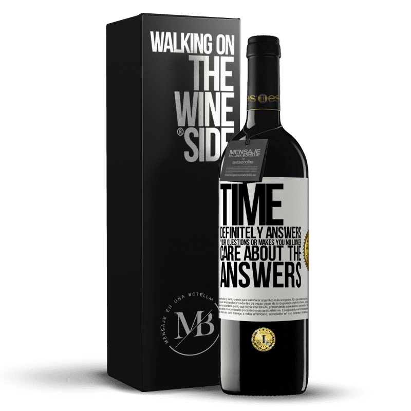 39,95 € Free Shipping | Red Wine RED Edition MBE Reserve Time definitely answers your questions or makes you no longer care about the answers White Label. Customizable label Reserve 12 Months Harvest 2015 Tempranillo