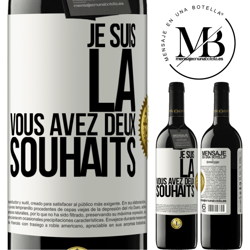 39,95 € Envoi gratuit | Vin rouge Édition RED MBE Réserve Je suis là. Il ne te reste plus que deux voeux Étiquette Blanche. Étiquette personnalisable Réserve 12 Mois Récolte 2015 Tempranillo