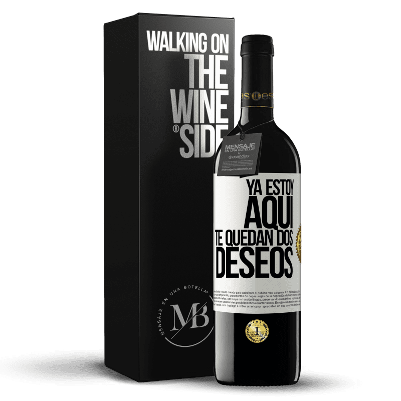 39,95 € Envío gratis | Vino Tinto Edición RED MBE Reserva Ya estoy aquí. Te quedan dos deseos Etiqueta Blanca. Etiqueta personalizable Reserva 12 Meses Cosecha 2015 Tempranillo