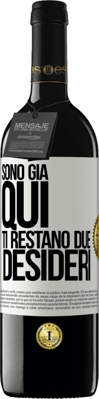 39,95 € | Vino rosso Edizione RED MBE Riserva Sono già qui. Ti restano due desideri Etichetta Bianca. Etichetta personalizzabile Riserva 12 Mesi Raccogliere 2015 Tempranillo