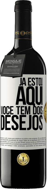 39,95 € Envio grátis | Vinho tinto Edição RED MBE Reserva Já estou aqui. Você tem dois desejos Etiqueta Branca. Etiqueta personalizável Reserva 12 Meses Colheita 2016 Tempranillo