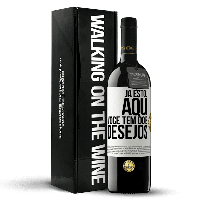 39,95 € Envio grátis | Vinho tinto Edição RED MBE Reserva Já estou aqui. Você tem dois desejos Etiqueta Branca. Etiqueta personalizável Reserva 12 Meses Colheita 2016 Tempranillo