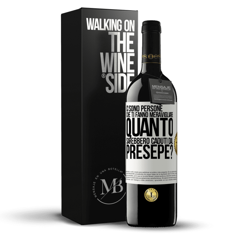 39,95 € Spedizione Gratuita | Vino rosso Edizione RED MBE Riserva Ci sono persone che ti fanno meravigliare, quanto sarebbero caduti dal presepe? Etichetta Bianca. Etichetta personalizzabile Riserva 12 Mesi Raccogliere 2015 Tempranillo