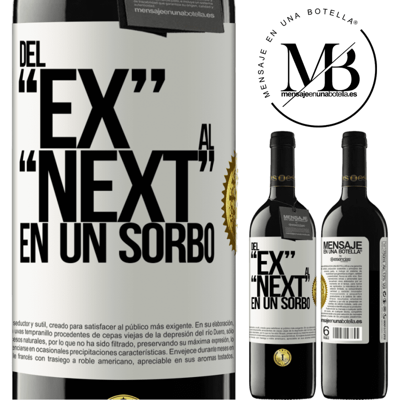 24,95 € Free Shipping | Red Wine RED Edition Crianza 6 Months Del EX al NEXT en un sorbo White Label. Customizable label Aging in oak barrels 6 Months Harvest 2019 Tempranillo