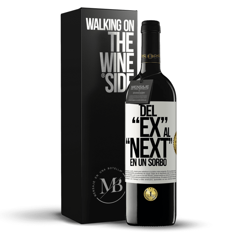 39,95 € Envío gratis | Vino Tinto Edición RED MBE Reserva Del EX al NEXT en un sorbo Etiqueta Blanca. Etiqueta personalizable Reserva 12 Meses Cosecha 2015 Tempranillo