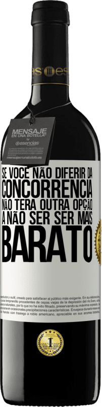 Envio grátis | Vinho tinto Edição RED MBE Reserva Se você não diferir da concorrência, não terá outra opção a não ser ser mais barato Etiqueta Branca. Etiqueta personalizável Reserva 12 Meses Colheita 2014 Tempranillo