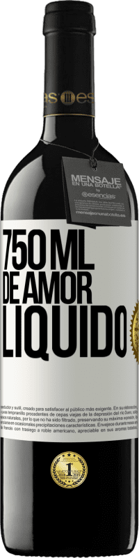 39,95 € | Vinho tinto Edição RED MBE Reserva 750 ml de amor líquido Etiqueta Branca. Etiqueta personalizável Reserva 12 Meses Colheita 2015 Tempranillo