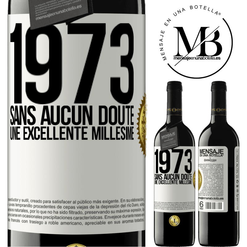 39,95 € Envoi gratuit | Vin rouge Édition RED MBE Réserve 1973. Sans aucun doute, une excellente millésime Étiquette Blanche. Étiquette personnalisable Réserve 12 Mois Récolte 2014 Tempranillo