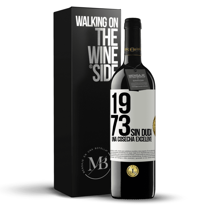 39,95 € Envío gratis | Vino Tinto Edición RED MBE Reserva 1973. Sin duda, una cosecha excelente Etiqueta Blanca. Etiqueta personalizable Reserva 12 Meses Cosecha 2015 Tempranillo