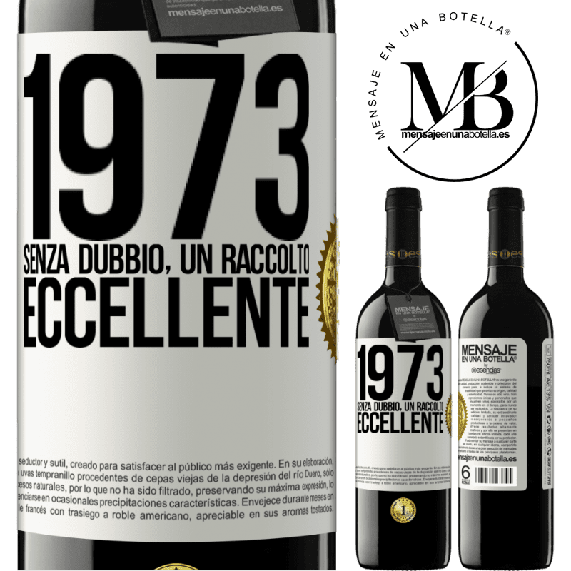 39,95 € Spedizione Gratuita | Vino rosso Edizione RED MBE Riserva 1973. Senza dubbio, un raccolto eccellente Etichetta Bianca. Etichetta personalizzabile Riserva 12 Mesi Raccogliere 2016 Tempranillo