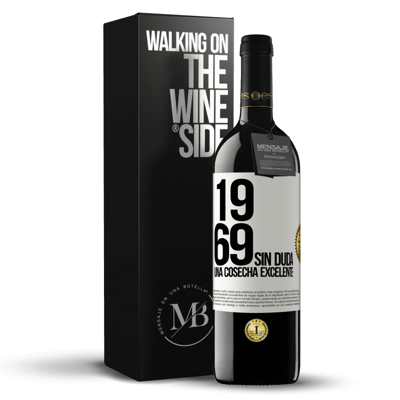 39,95 € Envío gratis | Vino Tinto Edición RED MBE Reserva 1969. Sin duda, una cosecha excelente Etiqueta Blanca. Etiqueta personalizable Reserva 12 Meses Cosecha 2015 Tempranillo