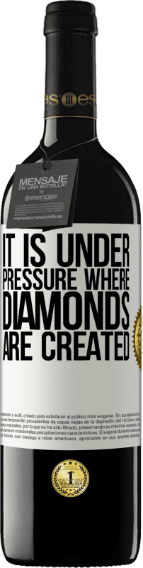 «It is under pressure where diamonds are created» RED Edition MBE Reserve