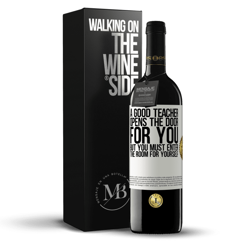 39,95 € Free Shipping | Red Wine RED Edition MBE Reserve A good teacher opens the door for you, but you must enter the room for yourself White Label. Customizable label Reserve 12 Months Harvest 2014 Tempranillo