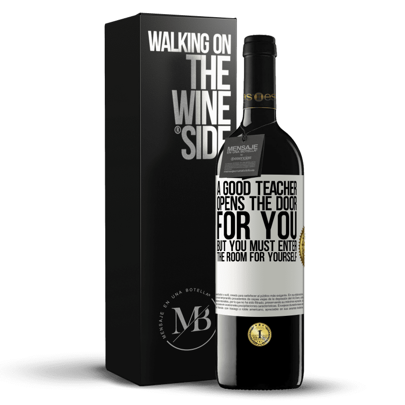 39,95 € Free Shipping | Red Wine RED Edition MBE Reserve A good teacher opens the door for you, but you must enter the room for yourself White Label. Customizable label Reserve 12 Months Harvest 2016 Tempranillo