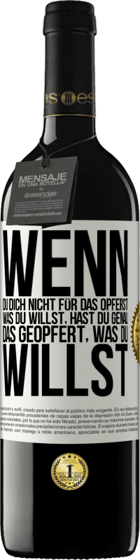 «Wenn du dich nicht für das opferst, was du willst, hast du genau das geopfert, was du willst» RED Ausgabe MBE Reserve