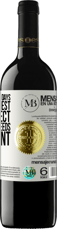 «Do not judge the days by the harvest you collect, but by the seeds you plant» RED Edition MBE Reserve