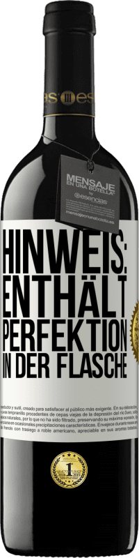 39,95 € | Rotwein RED Ausgabe MBE Reserve Hinweis: Enthält Perfektion in der Flasche Weißes Etikett. Anpassbares Etikett Reserve 12 Monate Ernte 2015 Tempranillo