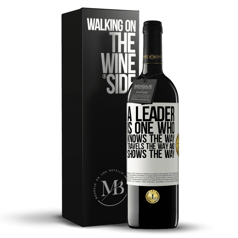 39,95 € Free Shipping | Red Wine RED Edition MBE Reserve A leader is one who knows the way, travels the way and shows the way White Label. Customizable label Reserve 12 Months Harvest 2016 Tempranillo