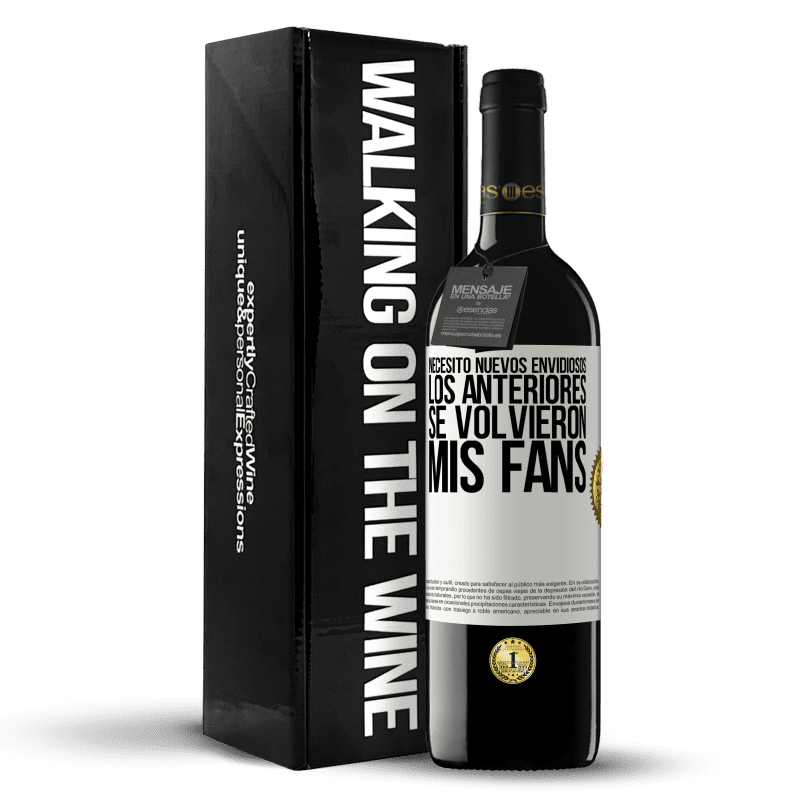 39,95 € Envío gratis | Vino Tinto Edición RED MBE Reserva Necesito nuevos envidiosos. Los anteriores se volvieron mis fans Etiqueta Blanca. Etiqueta personalizable Reserva 12 Meses Cosecha 2016 Tempranillo