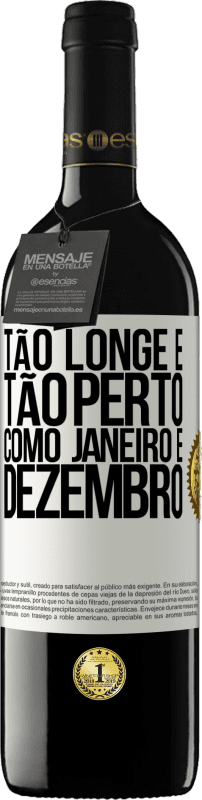 «Tão longe e tão perto, como janeiro e dezembro» Edição RED MBE Reserva