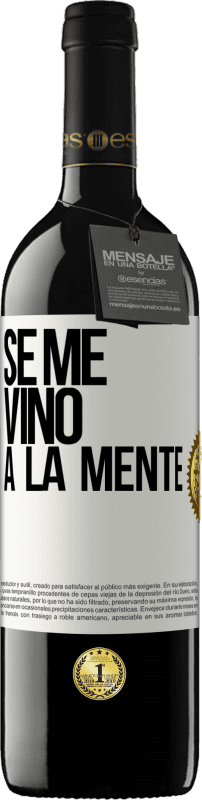 39,95 € | Vin rouge Édition RED MBE Réserve Il me VINt une idée Étiquette Blanche. Étiquette personnalisable Réserve 12 Mois Récolte 2015 Tempranillo