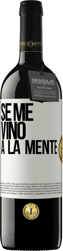 39,95 € Envoi gratuit | Vin rouge Édition RED MBE Réserve Il me VINt une idée Étiquette Blanche. Étiquette personnalisable Réserve 12 Mois Récolte 2016 Tempranillo