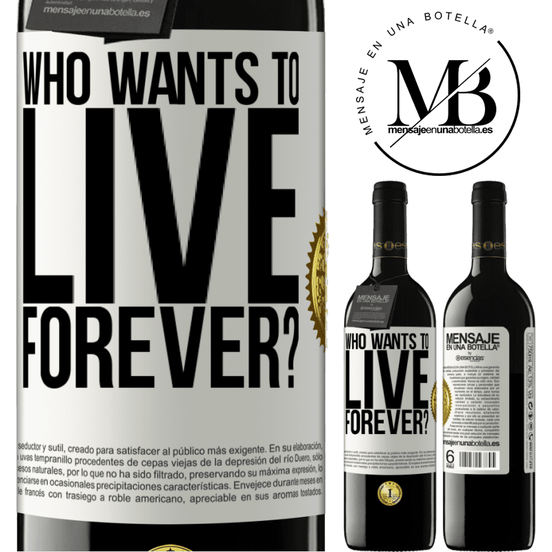 39,95 € Free Shipping | Red Wine RED Edition MBE Reserve who wants to live forever? White Label. Customizable label Reserve 12 Months Harvest 2014 Tempranillo