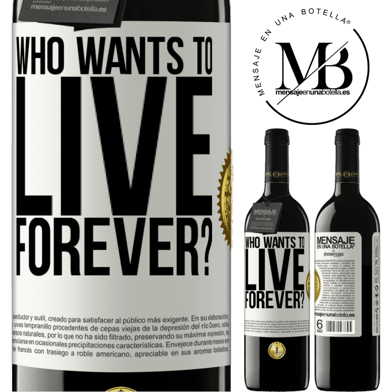 39,95 € Free Shipping | Red Wine RED Edition MBE Reserve who wants to live forever? White Label. Customizable label Reserve 12 Months Harvest 2016 Tempranillo