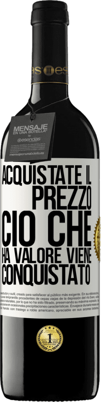 39,95 € Spedizione Gratuita | Vino rosso Edizione RED MBE Riserva Acquistate il prezzo. Ciò che ha valore viene conquistato Etichetta Bianca. Etichetta personalizzabile Riserva 12 Mesi Raccogliere 2016 Tempranillo