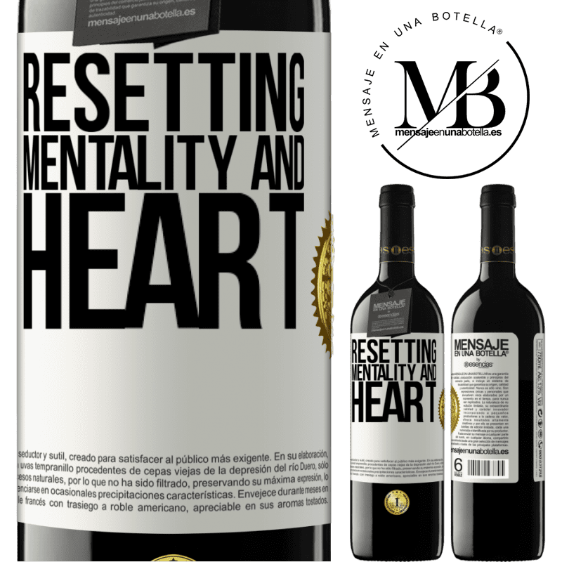 24,95 € Free Shipping | Red Wine RED Edition Crianza 6 Months Resetting mentality and heart White Label. Customizable label Aging in oak barrels 6 Months Harvest 2019 Tempranillo