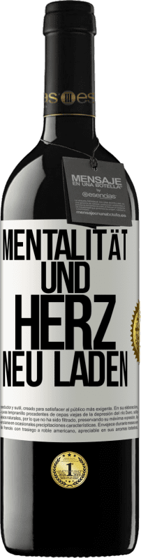 39,95 € | Rotwein RED Ausgabe MBE Reserve Mentalität und Herz neu laden Weißes Etikett. Anpassbares Etikett Reserve 12 Monate Ernte 2016 Tempranillo