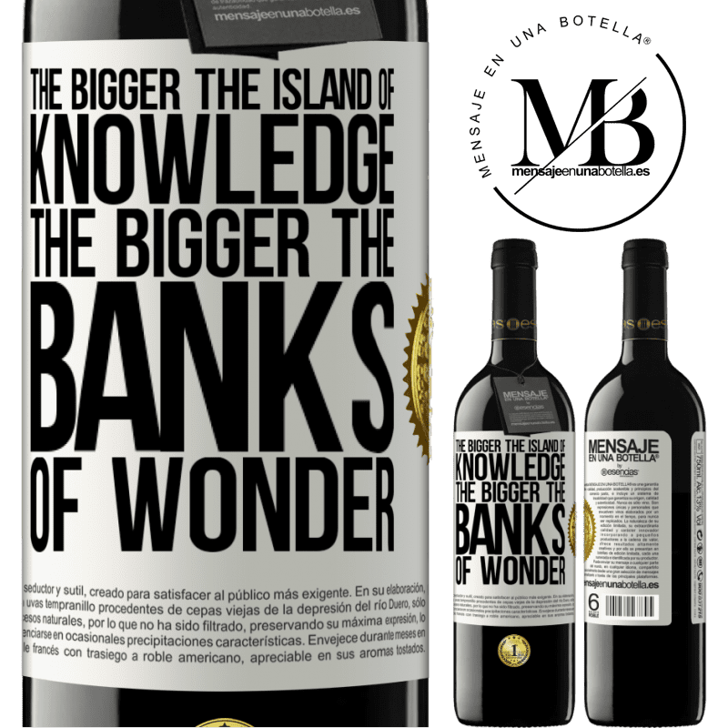 24,95 € Free Shipping | Red Wine RED Edition Crianza 6 Months The bigger the island of knowledge, the bigger the banks of wonder White Label. Customizable label Aging in oak barrels 6 Months Harvest 2019 Tempranillo