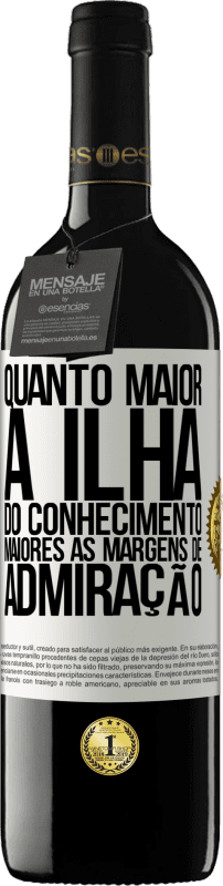 «Quanto maior a ilha do conhecimento, maiores as margens de admiração» Edição RED MBE Reserva
