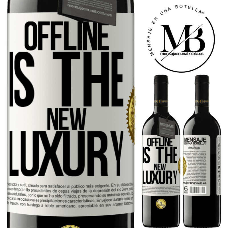 24,95 € Free Shipping | Red Wine RED Edition Crianza 6 Months Offline is the new luxury White Label. Customizable label Aging in oak barrels 6 Months Harvest 2019 Tempranillo