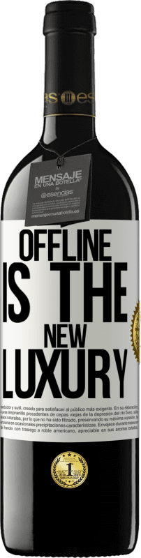 39,95 € Spedizione Gratuita | Vino rosso Edizione RED MBE Riserva Offline is the new luxury Etichetta Bianca. Etichetta personalizzabile Riserva 12 Mesi Raccogliere 2016 Tempranillo