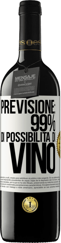 39,95 € Spedizione Gratuita | Vino rosso Edizione RED MBE Riserva Previsione: 99% di possibilità di vino Etichetta Bianca. Etichetta personalizzabile Riserva 12 Mesi Raccogliere 2014 Tempranillo